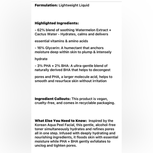 🔥 4/$20 Glow Recipe Watermelon Glow Toner 25ml - Picture 5 of 7